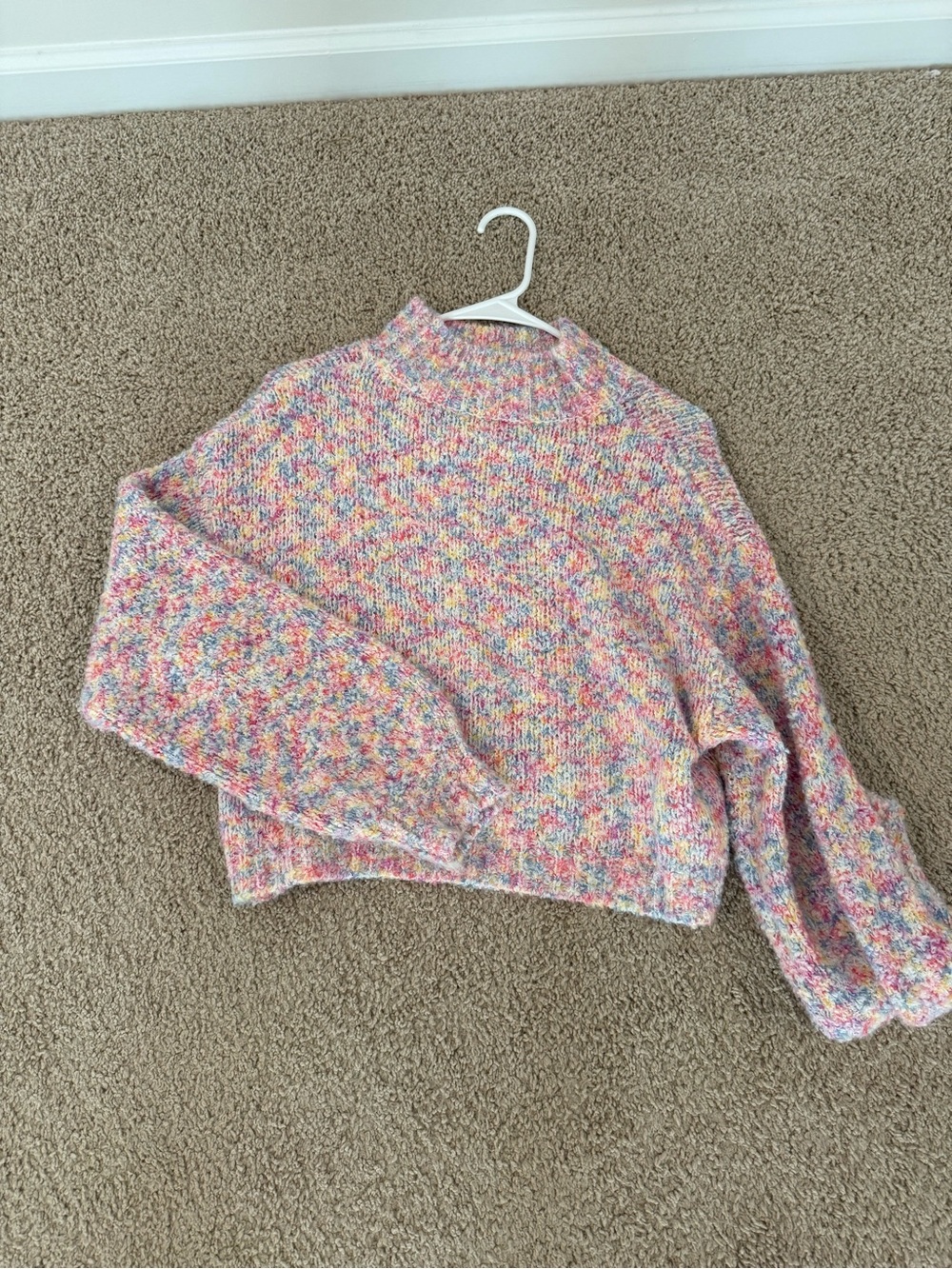 Multicolor Pastel Knit Women's Sweater